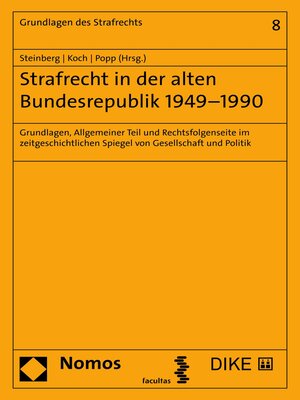 cover image of Strafrecht in der alten Bundesrepublik 1949–1990
